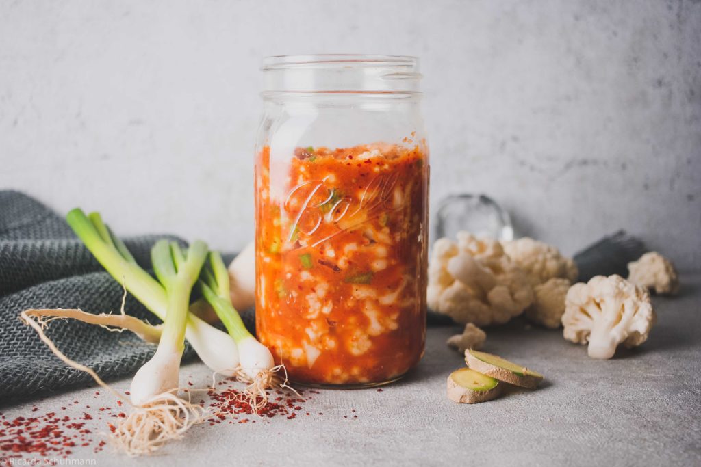 Kimchi aus Blumenkohl