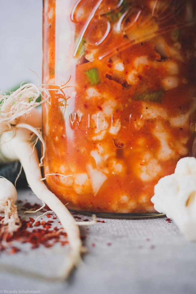 Kimchi aus Blumenkohl